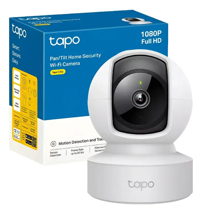 Camara Tp-link Wifi Vigilancia 360 Grados Hd Vision Ai Deteccion Alarma Luz Sonido Voice Control