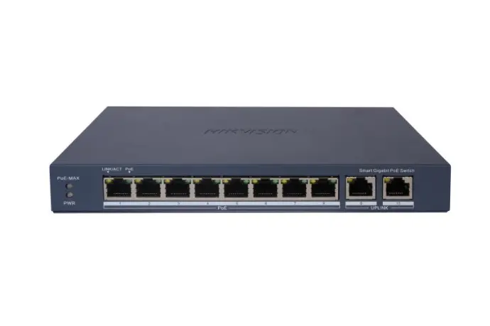 SWITCH POE 8 CH 10/100/1000MB + 2 10/100/1000MB  60W