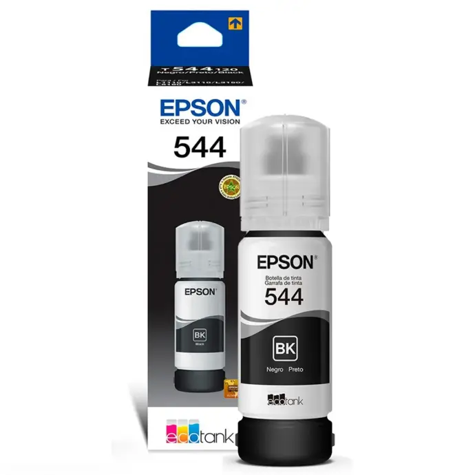 BOTELLA DE TINTA EPSON T544120 NEGRA 65ml - L3110, L3150,  L5190, L3210, L3250