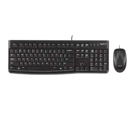 [KEYLOG9 20004428] TECLADO-MOUSE COMBO LOGITECH MK120 NEGRO USB PLUG AND PLAY RESISTENTE A SALPICADURAS